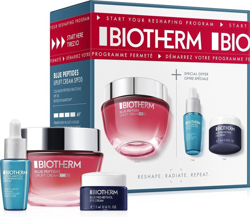 Biotherm - Blue Peptides Uplift Cream SPF 30 - Gezichtsverzorgingsset - 1 st