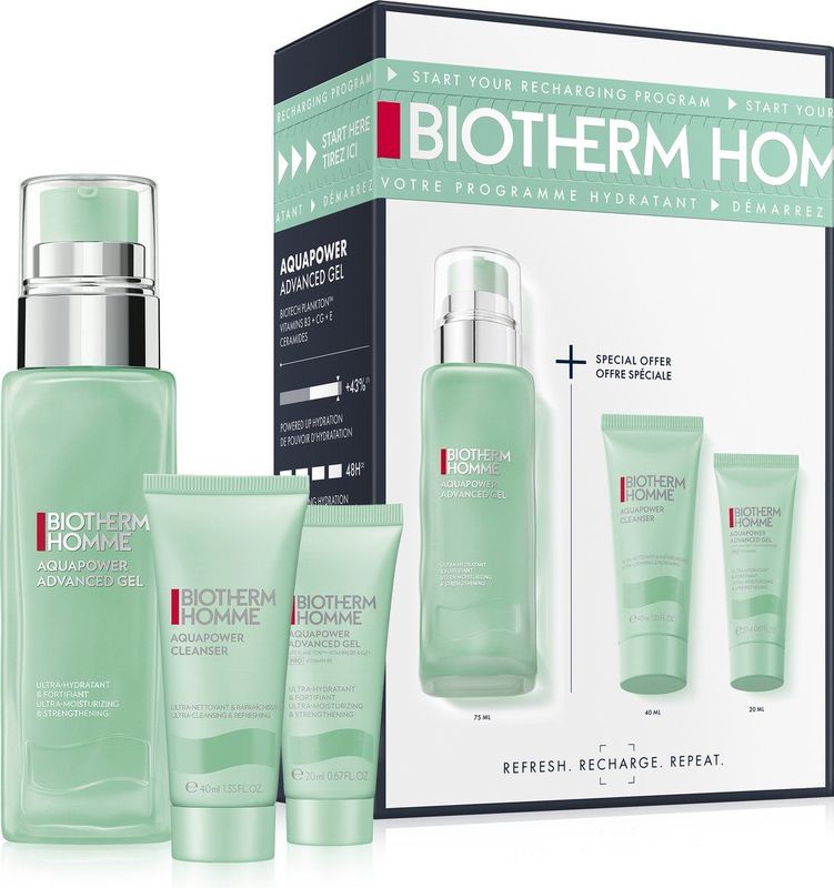 Biotherm - Homme Aquapower Routine Set - Gezichtsverzorging - Hydraterend - Voor Mannen