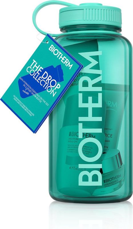 Biotherm - Drop Aqua Drop 4 Hydratatie-Essentials - Muntgroen - 75ml, 50ml, 50ml, 15ml