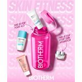 Biotherm - Pink Drop 4 Hydratatie-Essentials - 75ml Deo Pure Roll On - 50ml Lait Corporel - 50ml Biosource Nettoyant - 15ml Aquasource Hydra Barrier - Roze Sportwaterfles
