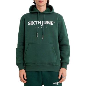 Sixth June - Essentials - Herenhoodie - Katoen/Polyester - Geborduurd met Capuchon