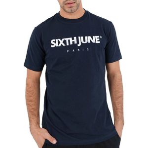 Sixth June - T-shirt - Katoen - Lichtgrijs - Geborduurd New Paris Logo