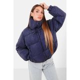 Sixth June - Gewatteerde Doudoune - Glanzend - Effen - Hoog Kraag - Dames