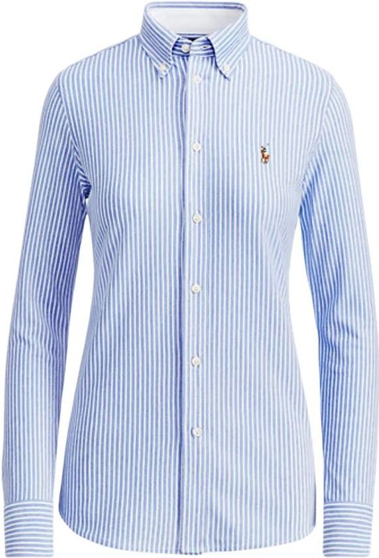 Polo Ralph Lauren - Blouse 'Heidi' - Rosa/Wit - Klassieke Blouse