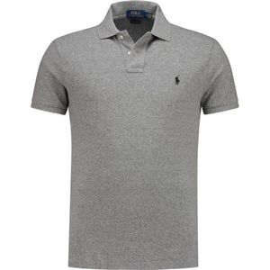 Polo Ralph Lauren - Polo - Grijs - Katoen - Custom Slim Fit