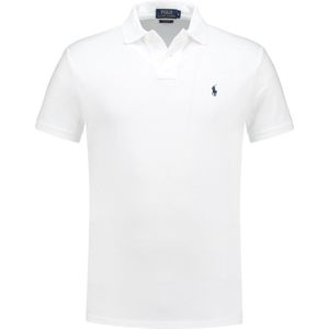 Polo Ralph Lauren - Custom Fit - Poloshirt - Wit - Katoen - Korte Mouwen