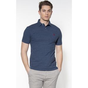 Polo Ralph Lauren - Poloshirt - Blauw - Katoen - Korte Mouw - Kraag