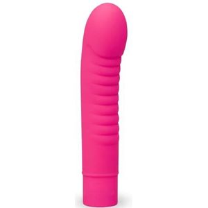 Love and Vibes BI-014693 Roze Vibrator met geribbelde schacht, 13 cm, 200 g