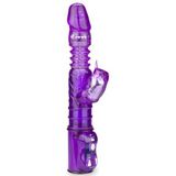LOVE AND VIBES - Purple up and down tickler rabbit vibrator