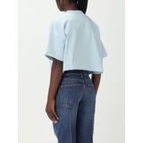 Cropped Boxy Pocket Tee - Gnawed Blue - T-shirt