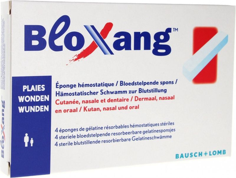Bloxang™ - Gelatinesponsjes - 4 Stuks - Bloedstelpend