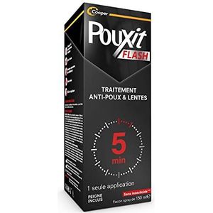 POUXIT - Lotion spray tegen luizen en neten - Werkt in 1 toepassing van slechts 5 minuten 1 - Hoofdhuidbehandeling - 150 ml