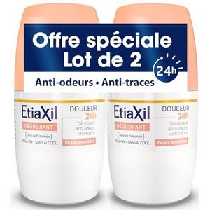 ETIAXIL - Deodorant - Laag zweten - Oksels - 48 uur - Roll On - Gemaakt in Frankrijk - 50 ml - Set van 2