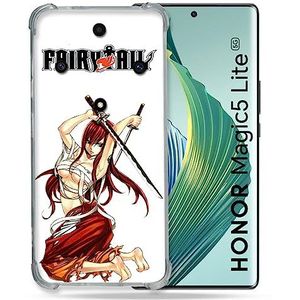 Cokitec Versterkte hoes voor Honor Magic 5 Lite Manga Fairy Tail Erza