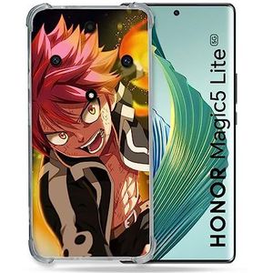 Cokitec Versterkte hoes voor Honor Magic 5 Lite Manga Fairy Tail Natsu