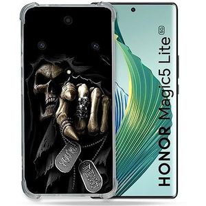 Cokitec Coque Renforcée pour Honor Magic 5 Lite Tete de Mort Your Next