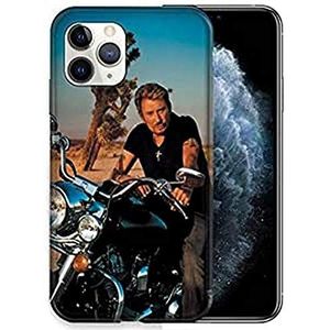 Beschermhoes voor iPhone 11 Pro (5,8 inch), motief: Johnny Hallyday motorfiets