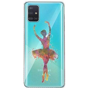 Transparante beschermhoes voor Samsung Galaxy S20 Plus, danseres, sterrenmotief