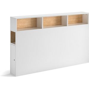 Hoofdbord met opberging, Biface LA REDOUTE INTERIEURS. Medium (mdf) materiaal. Maten 160 cm. Wit kleur
