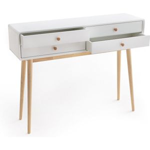LA REDOUTE INTERIEURS - Jimi - Wandtafel - Wit - Hout - 4 Lades