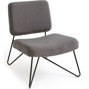 Opgevulde vintage fauteuil, Watford LA REDOUTE INTERIEURS. Polyester materiaal. Maten één maat. Grijs kleur