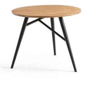 Cruseo - Ronde Tafel - Eikenhout - Beige - Geschikt voor 2 of 3 Personen
