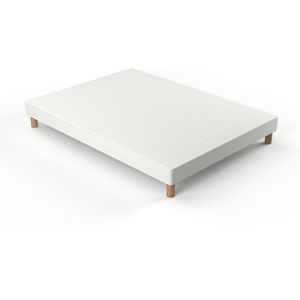 Witte boxspring met 14 latten LA REDOUTE INTERIEURS. Multiplex materiaal. Maten 120 x 190 cm. Wit kleur