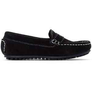 Loafers in leer LA REDOUTE COLLECTIONS. Onbewerkt leer materiaal. Maten 35. Blauw kleur