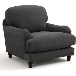 Fauteuil fluweel, Noon