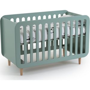 Babybed met verstelbare bedbodem, Jimi LA REDOUTE INTERIEURS. Medium (mdf) materiaal. Maten 60 x 120 cm. Groen kleur