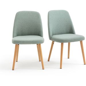 Set van 2 stoelen Jimi LA REDOUTE INTERIEURS. Stof materiaal. Maten één maat. Groen kleur