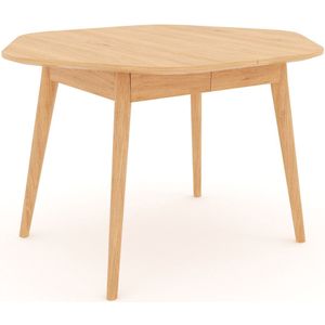 Biface - Tafel - Hexagonaal - Beige - MDF en Eikenhout