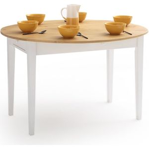 Tafel met 2 lades, 4 - 6 personen, Alvina LA REDOUTE INTERIEURS. Hout materiaal. Maten 6 personen. Wit kleur
