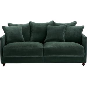 Omvormbare compacte bankl in fluweel, Lazare AM.PM. Fluweel materiaal. Maten 3-zit. Groen kleur