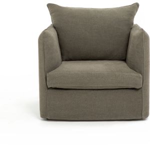 Fauteuil in dik stonewashed linnen, Neo Chiquito