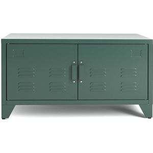 Hiba - Laag Meubel - Metaal - Eucalyptus Groen - 2 Deuren