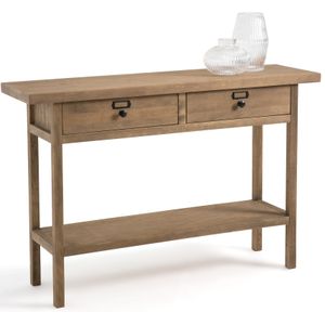 Lunja - Wandtafel - Beige - Massief Dennenhout