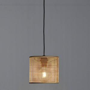 Hanglamp / Lampenkap in rotan Ø20 cm, Dolkie LA REDOUTE INTERIEURS. Rotan materiaal. Maten één maat. Beige kleur