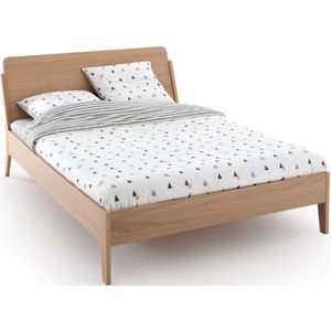 Bed Douv LA REDOUTE INTERIEURS. Medium (mdf) materiaal. Maten 140 x 190 cm. Kastanje kleur