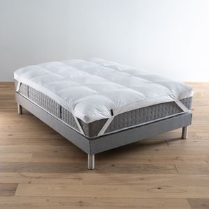 Premium topdekmatras van hotelkwaliteit - 90% dons LA REDOUTE INTERIEURS.  materiaal. Maten 180 x 200 cm. Wit kleur
