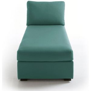 Longchair Bultex, katoen, Robin LA REDOUTE INTERIEURS. Katoen materiaal. Maten omkeerbare hoek. Groen kleur