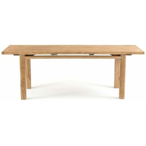 Tafel in gerecycleerd massief iepenhout, Sumiko AM.PM. Hout materiaal. Maten 8 personen. Beige kleur