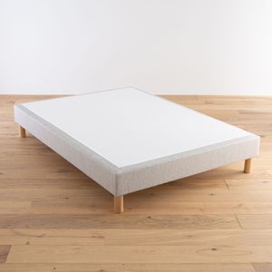 Beklede bedbodem met overtrokken latten LA REDOUTE INTERIEURS - BEST. Massief hout materiaal. Maten 140 x 200 cm. Grijs kleur