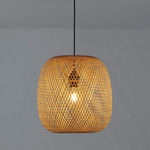 HAnglamp in bamboe Ø40 cm, Katia LA REDOUTE INTERIEURS. Bamboe materiaal. Maten één maat. Beige kleur