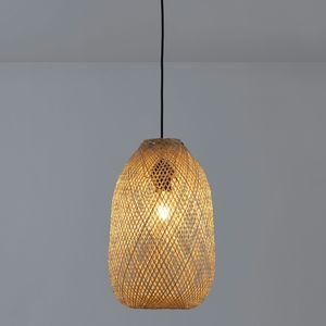 Hanglamp in bamboe Ø25 cm, Ezia LA REDOUTE INTERIEURS. Bamboe materiaal. Maten één maat. Beige kleur
