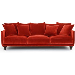 Fluwelen zetel, Lazare AM.PM. Fluweel materiaal. Maten 5-zit. Rood kleur