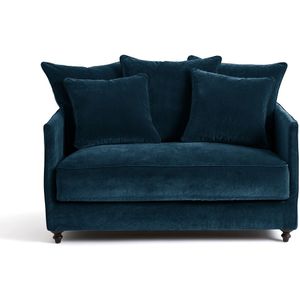 Omvormbare bank, 2 -zit, fluweel, Lazare AM.PM. Fluweel materiaal. Maten 2-zit. Blauw kleur