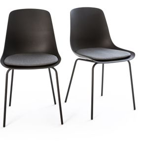 Set van 2 stoelen, Menin LA REDOUTE INTERIEURS. Metaal materiaal. Maten één maat. Grijs kleur