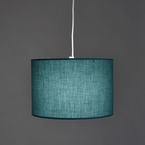 Hanglamp / Lampenkap in polykatoen Ø30 cm, Falke LA REDOUTE INTERIEURS. Tergal materiaal. Maten één maat. Groen kleur