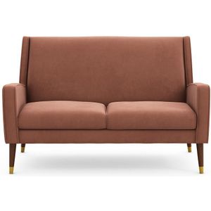 Zetel (Y) 2-zit LA REDOUTE INTERIEURS. Fluweel materiaal. Maten 2-zit. Kastanje kleur